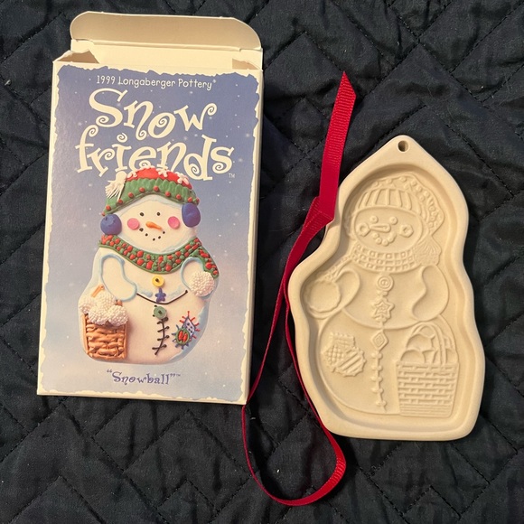 NIB Longaberger pottery cookie molds - Picture 3 of 7